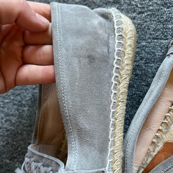 Diane Von Furstenberg Gray Cadah Fringe Espadrilles, size 39 - Picture 4 of 8